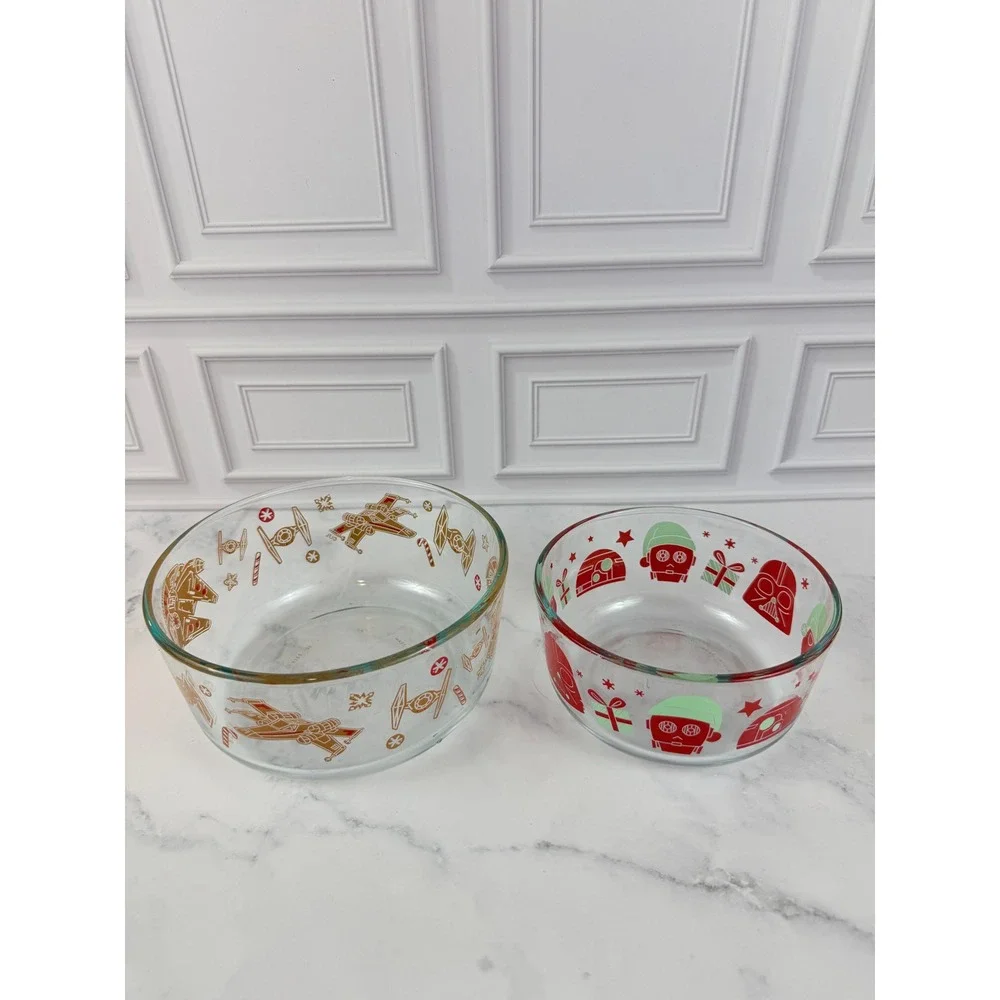Set of 2 STAR WARS Holiday Pyrex Dishes 6